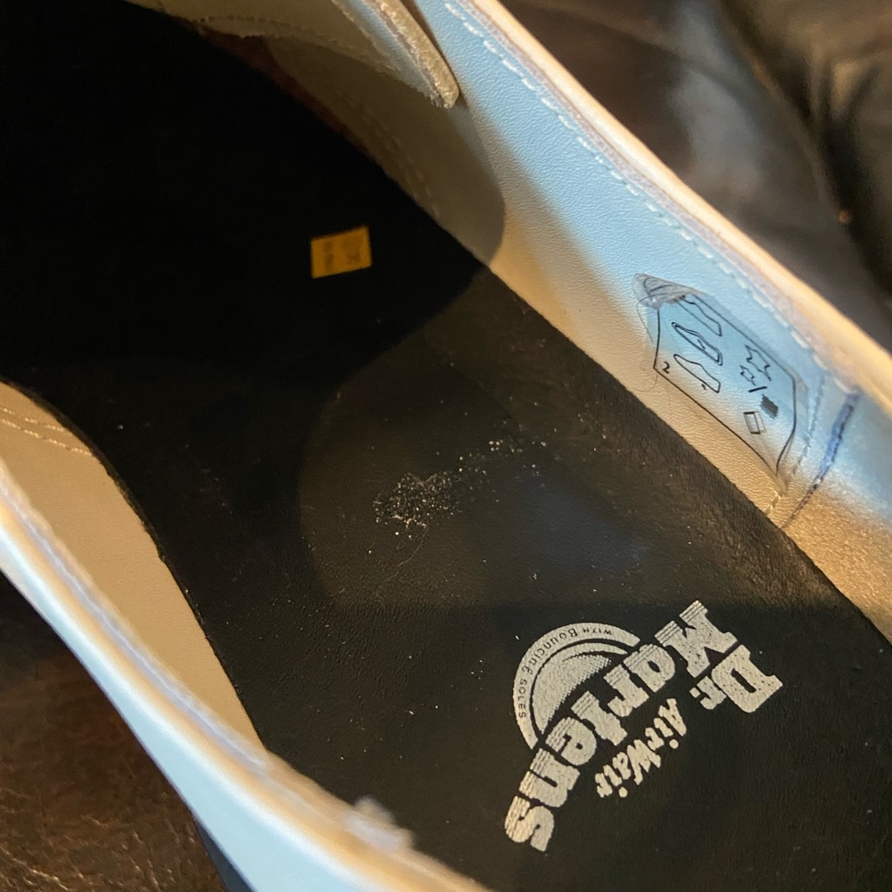 Dr. Martens Cream Platform Shoes - Picture 8 of 11